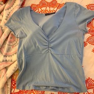 brandy melville baby blue gina top